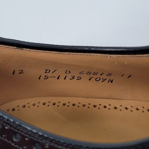 Johnston & Murphy Heritage Men\'s Burgundy Shoes 68818 Made In USA US Size 12 D/B main image 7